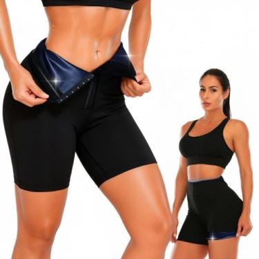 Imagem de Bermuda Efeito Sauna Tecido Térmico Queima de Gordura da Cintura á Cox