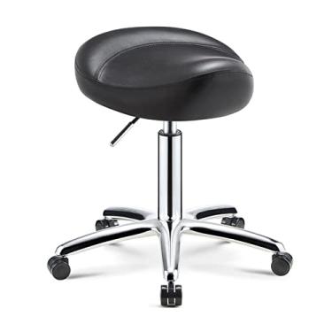 Imagem de JMYSD Banqueta ergonômica, cadeira odontológica, banco de beleza, altura ajustável para dentista, salão, massagem, escritório, F, P