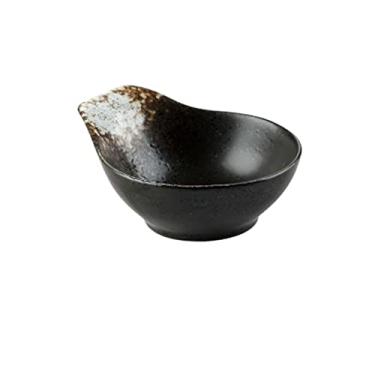 Imagem de WYUYIWH Tigela de cerâmica pequena tigela de macarrão com tigela pequena tigela de tempero tigela de sopa tigela de salada prato de arroz (cor: 4)