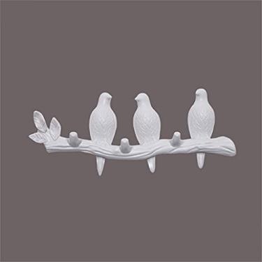 Imagem de Cabide de casaco decorações de parede populares acessórios para casa cabide de sala de estar cabide de resina pássaro cabide chave roupas ganchos de toalha chapéu suporte de bolsa unissex (cor