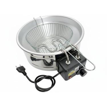 Imagem de Fritadeira Industrial Elétrica Tacho Profissional 5L Óleo Residencial 