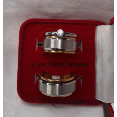 Imagem de Par de Aliança - Flor de Lotus