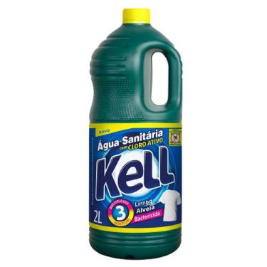 Imagem de Água Sanitária Com Cloro Ativo Kell 2 Litros