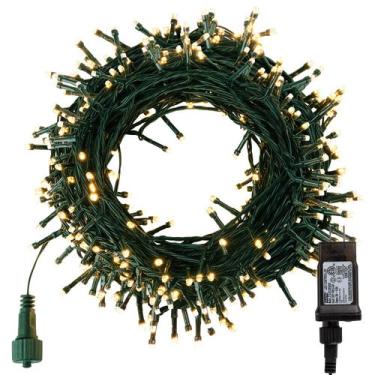 Imagem de Luzes de árvore de Natal Minetom 205 pés 600 LED Warm White 8 modos