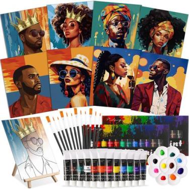 Imagem de Kit de artesanato artístico Cholemy, 36 peças, conjunto de pintura e g