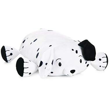Imagem de MEMORY MATES Almofada Damian The Dalmatian Memory Foam Plush com diário infantil que armazena no bolso do ventre, animal de pelúcia de 38 cm, diário de 15 cm