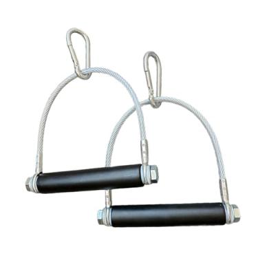 Imagem de Dynwave Acessórios de aderência Alças de faixa de resistência Alças de fileira dupla D para exercícios em casa, uso em academia e musculação