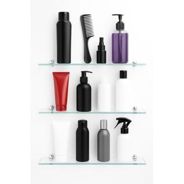 Imagem de Kit 3 Prateleiras de Vidro Temperado 30 cm – Elegância e Organização para Banheiro, Cozinha ou Lavanderia.