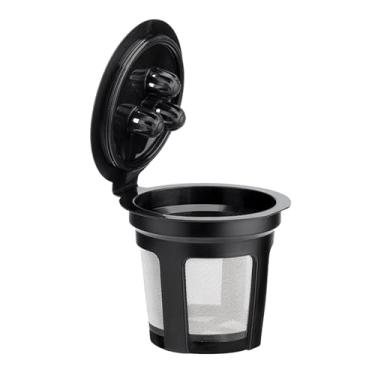 Imagem de Filtro de café reutilizável de plástico para substituição de cápsula de filtragem fina para máquinas de fermentação dupla com sistema de três furos que promove a fabricação de café sustentável