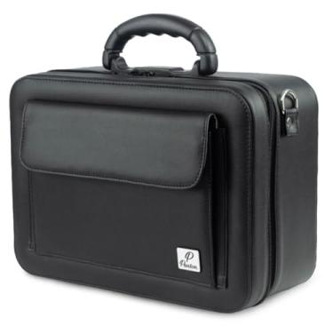 Imagem de Panton, Maleta Médica Profissional Luxo Preta – Transporte Seguro de Instrumentais | Alça Tiracolo, Divisória e Bolso Externo | Durável e Elegante para Profissionais de Saúde