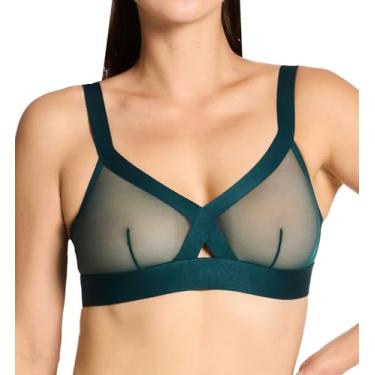 Imagem de DKNY Sutiã feminino transparente sem aro, lilás roxo, GG, Dark Sea, P