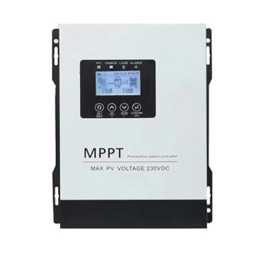 Imagem de HENGJINGTR Controlador de Carga Solar Eólica MPPT com Reconhecimento Automático 12V-96V com LCD, Controlador Regulador Solar PV de Carga 120A para Bateria de Chumbo-Ácido/Lítio,12v