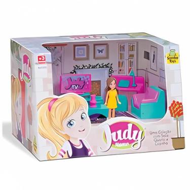 Imagem de Samba Toys Judy: Clínica, Pets e Casa Completa c/Acessórios, Sala judy