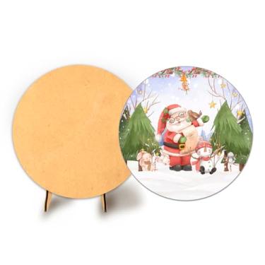 Imagem de Painel Sublimado C Elastico 50cm Flores + Suporte MDF (NAT025)