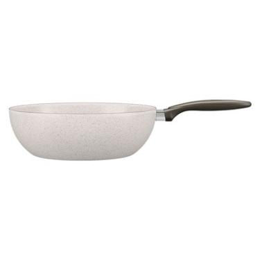 Imagem de Panela Wok Alumínio 28cm 4,1L Brinox Ceramic Life Antiaderente com Tampa