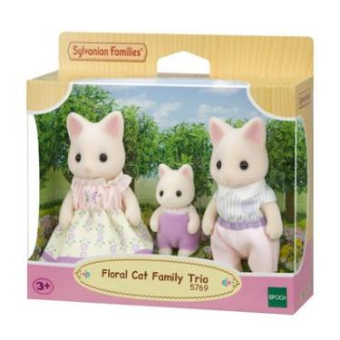 Imagem de TRIO FAMÍLIA DOS GATOS PRIMAVERA (PAPAI/MAMÃE/BEBÊ) SYLVANIAN FAMILIES 5769 - EPOCH