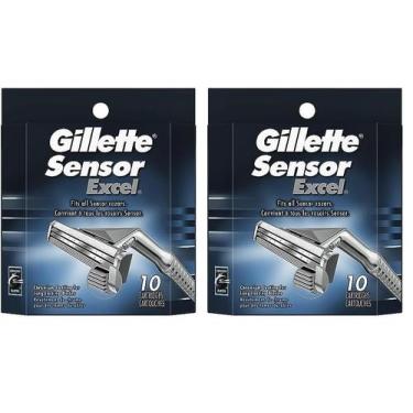Imagem de Razor Blade recarrega o sensor Gillette Excel masculino 10x2
