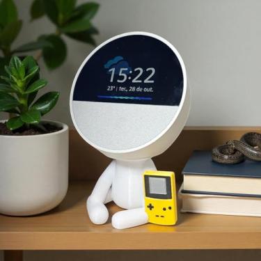 Imagem de Suporte Alexa Echo SPOT. Robert GAME BOY - Presente, decoração criativa, música, som, stand de mesa Amazon