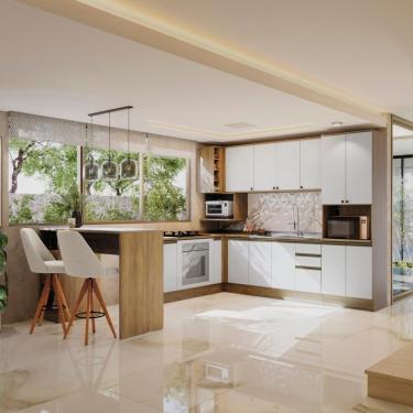 Imagem de Cozinha De Canto Modulada Celeste Kappesberg 100% Mdf