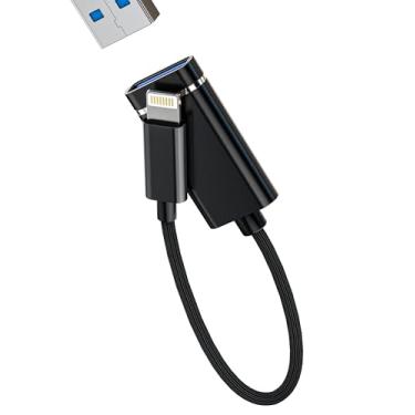 Imagem de Adaptador Lightning para USB para Apple para iPhone 14 13 12 11 Pro Max OTG 3.0 cabo flash drive para câmera digital fêmea para iPad Air Phone Photo Hub conector leitor de cartão Jack Cord Car Stick