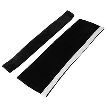 Imagem de Cryfokt Tampa da Maçaneta da Porta Geladeira, Protetor Antiderrapante, Decoração de Eletrodomésticos para Geladeira, Forno, Máquina de Lavar Louça, 2 Peças, Material de Pano (Preto)