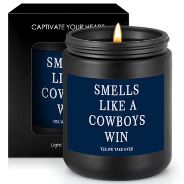Imagem de Vela perfumada OICEME cheira a um cowboys vencendo futebol