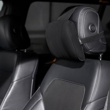 Imagem de Travesseiro de encosto de cabeça para carro, espuma viscoelástica, suporte de pescoço macio, design ergonômico, assento de carro, ajuste universal, travesseiro de assento de viagem para alívio da dor