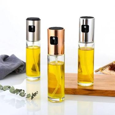 Imagem de 2 Unidades Pulverizador de Azeite e Óleos Galheteiro Spray Vidro Cozinha Mesa Posta