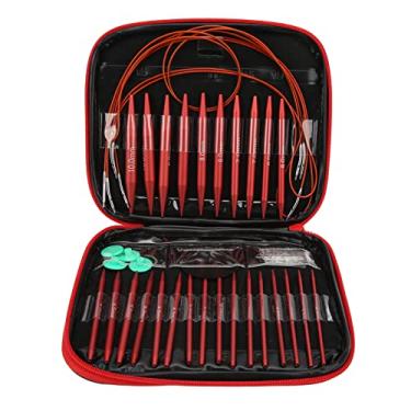 Imagem de SALALIS Agulhas de tricô Coloridas Definidas Em Saco de Armazenamento Escolha Perfeita para Mãe irmã Cores Brilhantes Forma Adorável Plástico Alumínio Escopo de aplicação: Casa, Tricô