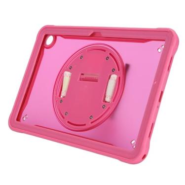Imagem de SUNGOOYUE Capa para Tablet Com Recortes Precisos, para Tab A9 + 11, Suporte Giratório de 360 ​​graus, para Sm X210/x215/x216, Ideal para (Rosa Vermelha)