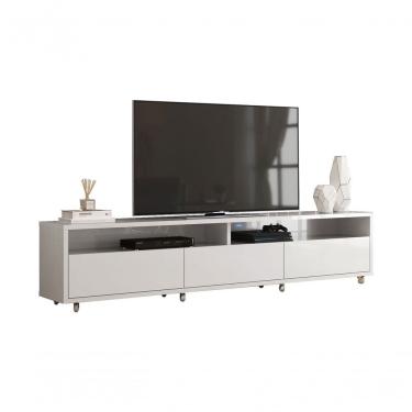 Imagem de Rack Bancada Para Tv Aspen 1.8 Branco - Moveisaqui