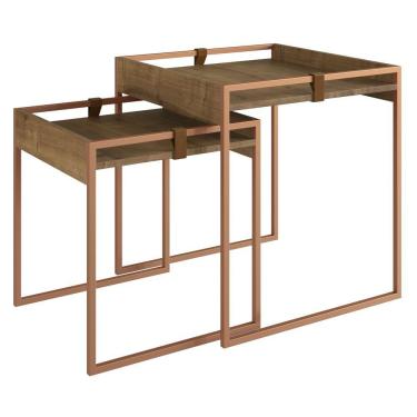 Imagem de Conjunto Mesa Lateral Columbia Woodmel