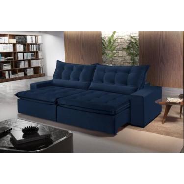 Imagem de Sofá Retrátil e Reclinável 2,50cm com Pillow e Molas Ensacadas Montebe