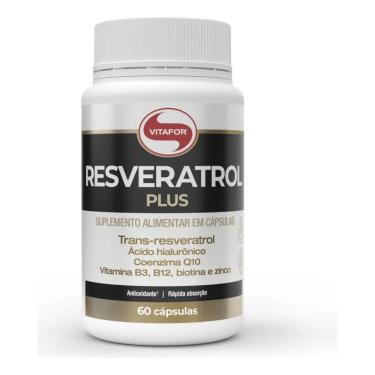 Imagem de Resveratrol Plus Acido Hyalurônico Coenzima Q10 60Cp Vitafor
