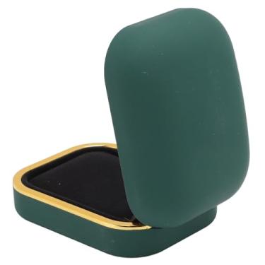 Imagem de Generic Caixa de Pendente LED, Bordas Retangulares Arredondadas Caixa de Pingente de Luz LED de Concha Durável para Jóias (Verde Escuro)