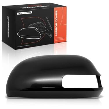 Imagem de A-Premium Tampa do espelho retrovisor do lado do motorista - compatível com Toyota RAV4 2009 2010 2011 2012 - preto liso, com furo de seta