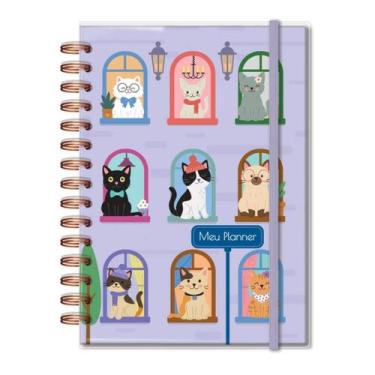 Imagem de Planner Permanente M Gato na janela Fina Ideia