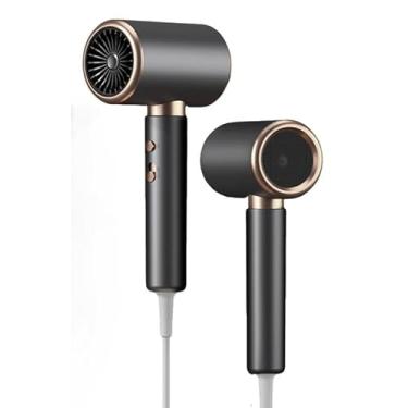 Imagem de Secador de Cabelo Profissional 127V 220V 2000W Turbo Ionic Silenciosoc com Difusor Pequeno Portátil Compacto Para Viagem (Preto(220V))
