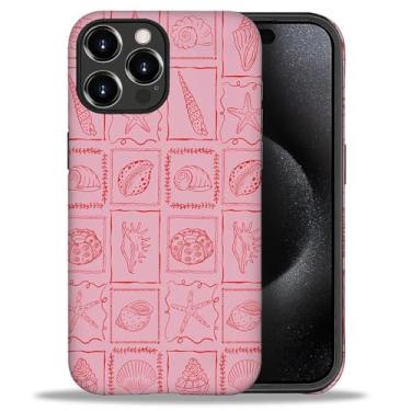 Imagem de Flivro Capa para iPhone 16 Pro Max, híbrida, resistente, 2 em 1, capa rígida de policarbonato e amortecedor interno de silicone, capa de corpo inteiro, à prova de choque, design fino - Conchas rosa