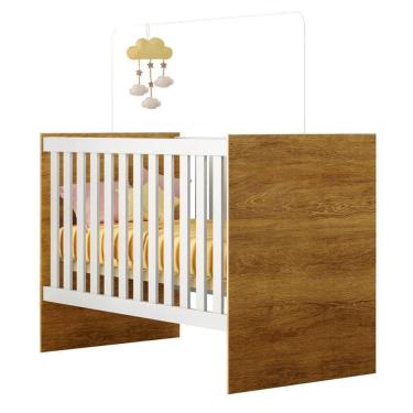 Imagem de Berço Com Suporte Mosquiteiro Life Tigus Baby Branco Madeirado Ypê