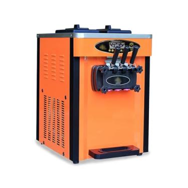 Imagem de Máquina de Raspadinha Máquina comercial de sorvete, placa colorida aço inoxidável, pequena máquina, grande capacidade produção Faz Sorvete Cremoso