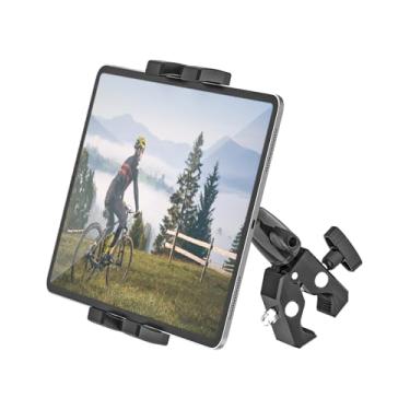 Imagem de Phichy Suporte de tablet para esteira/bicicleta giratória/carrinho/cadeira de rodas/carrinho de golfe/bastões/suporte de música