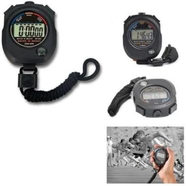 Imagem de Cronômetro Digital Esportivo KL100 – Alta Precisão, Função Lap, Contagem Regressiva, Relógio e Alarme – Ideal para Treinos, Professores e Competições