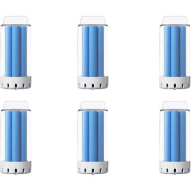 Imagem de KH866 Pacote com 6 comprimidos de limpeza de piso de detergente sólido azul, adequado para Ecovacs DEEBOT N30 OMNI / N30 PRO OMNI DSC060002, peças de reposição para aspirador de pó robô