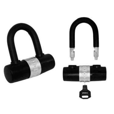 Imagem de Cadeado para Motocicleta, Cadeado Tipo U Cabo Bike Moto 12mm X 1.5m