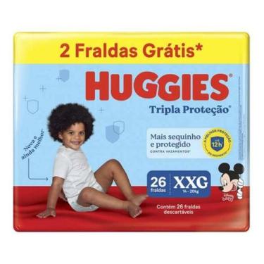 Imagem de Fraldas Huggies Tripla Proteção Mega Xxg Com 26 Unidades 2 T