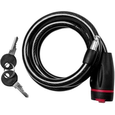 Imagem de Trava de Segurança para Moto, Bicicleta e Bike 1,8m – Cabo de Aço Reforçado Anti-Furto, Alta Resistência, Cadeado Super Robusto, Proteção Máxima para Estacionar em Qualquer Lugar com Tranquilidade