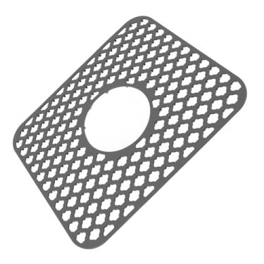 Imagem de Phefop Protetor de Pia, Tapete Antiderrapante de Silicone para Cozinha, Forro de Pia de Cozinha Resistente Ao Calor, Perfeito para de Aço Inoxidável Com Drenagem Central (Cinza)