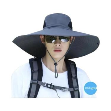 Imagem de Chapéu De Sol Unissex Com Aba Larga, Proteção UV, Malha Respirável, Do
