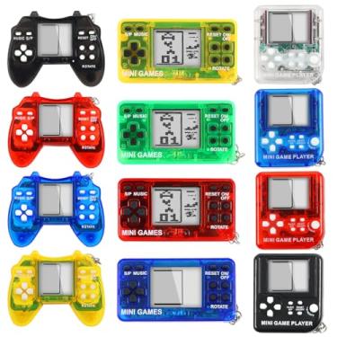 Imagem de Secyba 12pcs Video Game Party Favors, Mini Gaming Party Favors, Video Game Keychains, 8-bit Handheld, Birthday Party Supplies for Kids, Return Gifts for Birthday Party Decorations Supplies